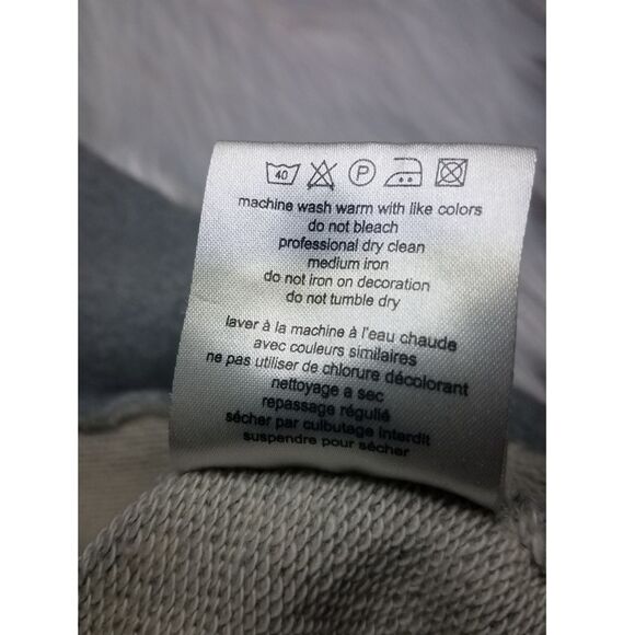 WESC|Geometric Pattern Grey Drawstring Hoodie, SMALL - Picture 8 of 8